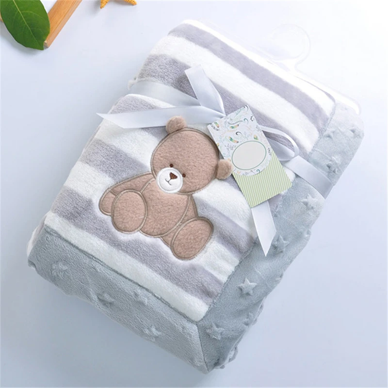 

Flannel Baby Blanket Winter Baby Swaddle Wrap Blankets Soft Newborn Bedding Blankets Children's Cartoon Blanket Baby Products