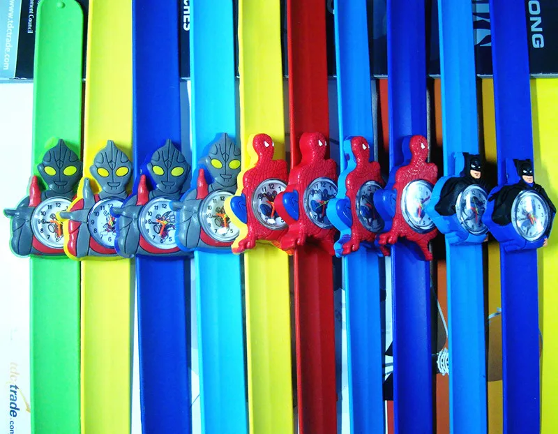 Производители Детская одежда, оптом часы 5 видов стилей супергерой Человек-паук Дети Альтман часы для мальчиков Игрушки для малышей в