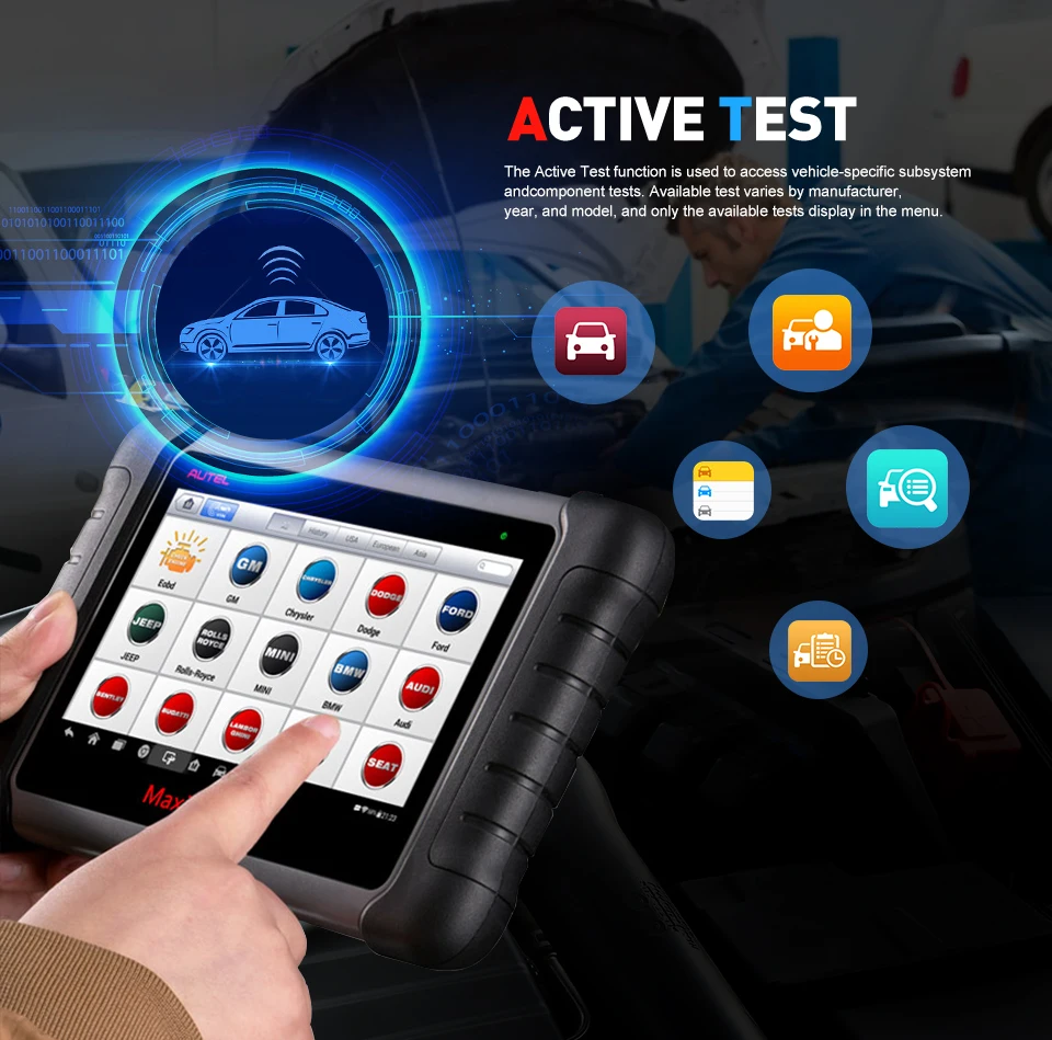Autel MaxiDAS DS808 Удаленный WI FI Диагностические инструменты автомобиль сканирования