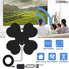 150 Miles TV Antenna Digital HDTV TV Radius Indoor TV Antenna with Amplifier Signal Booster Surf Fox HD TV Antennas Interior