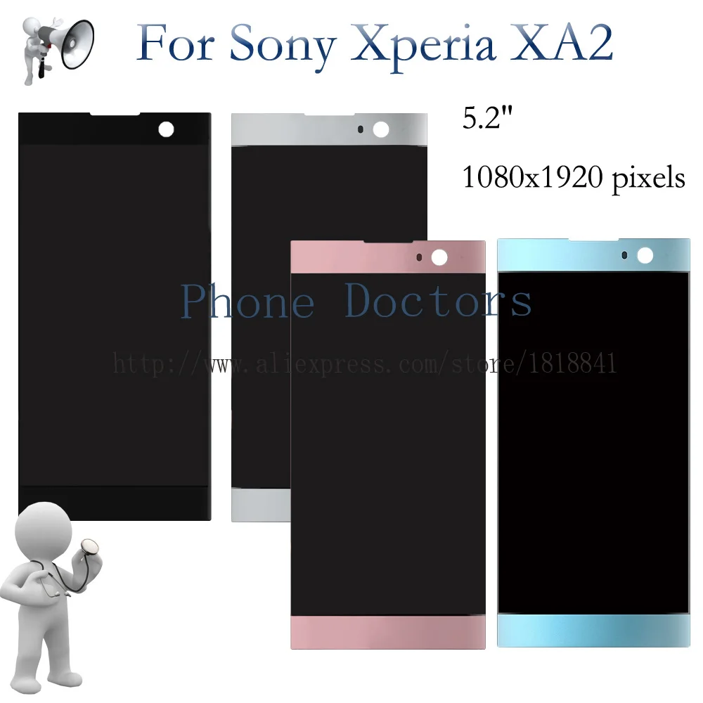 

5.2" For Sony Xperia XA 2 Full LCD DIsplay With Touch Screen Digitizer Assembly For Xperia XA2 H3113 H3123 H3133 H4113 H4133 LCD