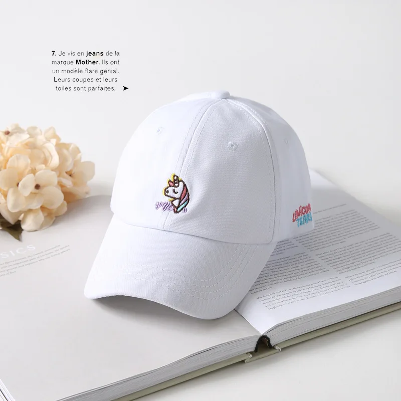 

2019 Unicorn Embroideried Baseball Cap Hat Men Women Adjustable Snapback Caps Casual Sun Hats Trucker Hats Summer Fall hat