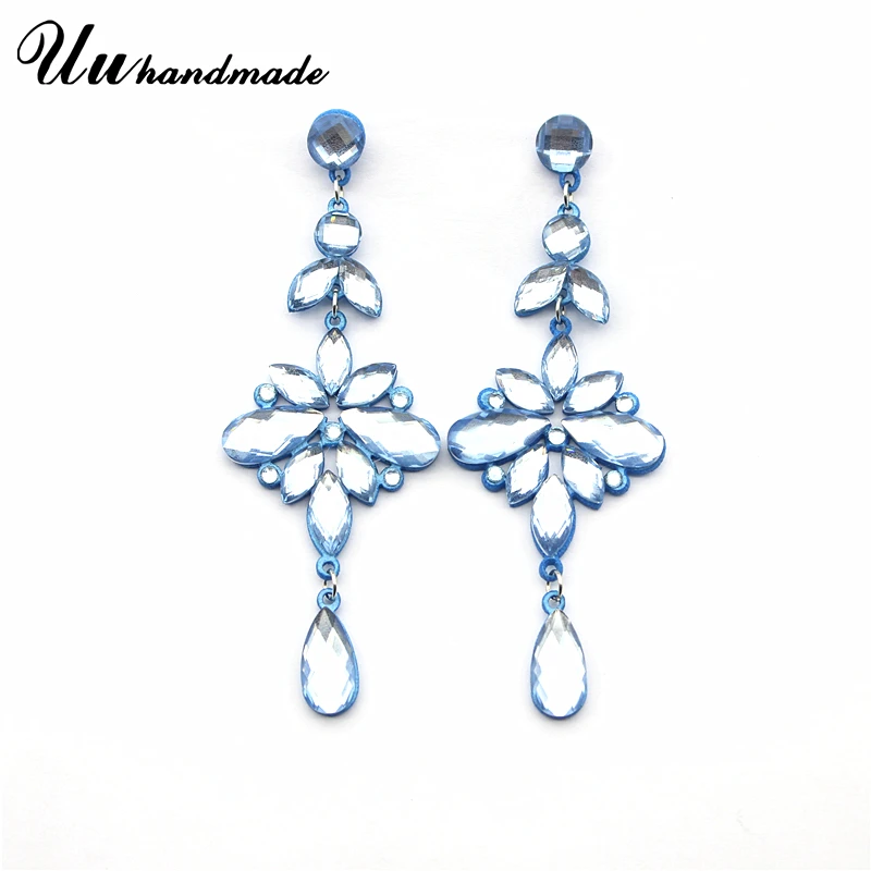 

Earring Earing Brincos Flower Crystal Earrings for Women Brinco Long Earings Pendientes Oorbellen Boho 2017 New Fashion Jewelry