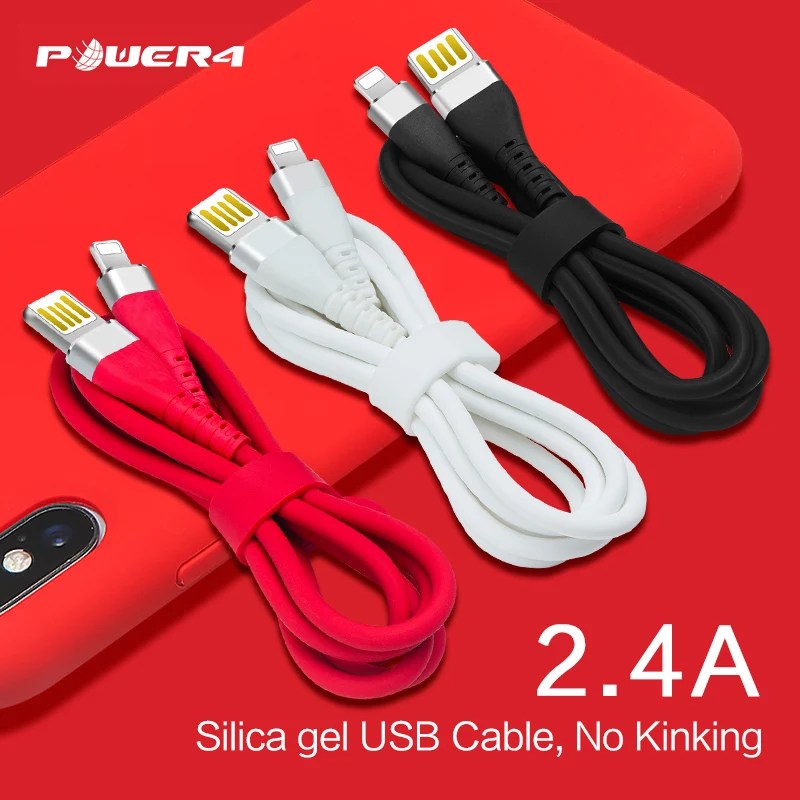 Power4 двухсторонние USB кабели для Lightning Кабель USB зарядное устройство для iPhone x/xr/xs/7/5/4S mfi i телефонный кабель для зарядного устройства для Apple