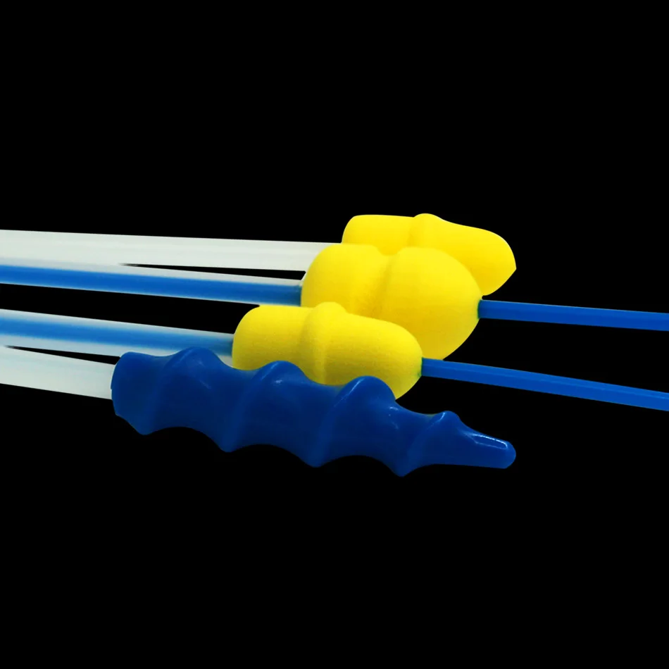 

50pcs Artificial insemination catheter for pig veterinary disposable vas deferens multiparous yellow sponge head spiral head