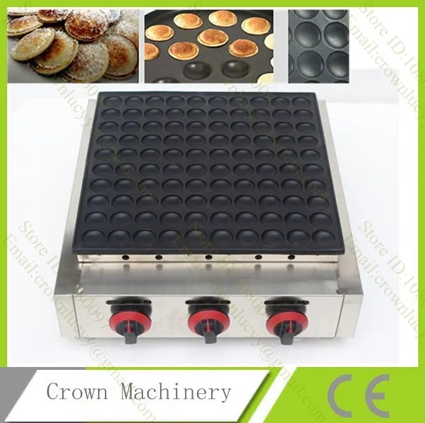 100pcs Dutch Mini Pancakes Commercial Use Nonstick Lpg Gas Poffertjes
