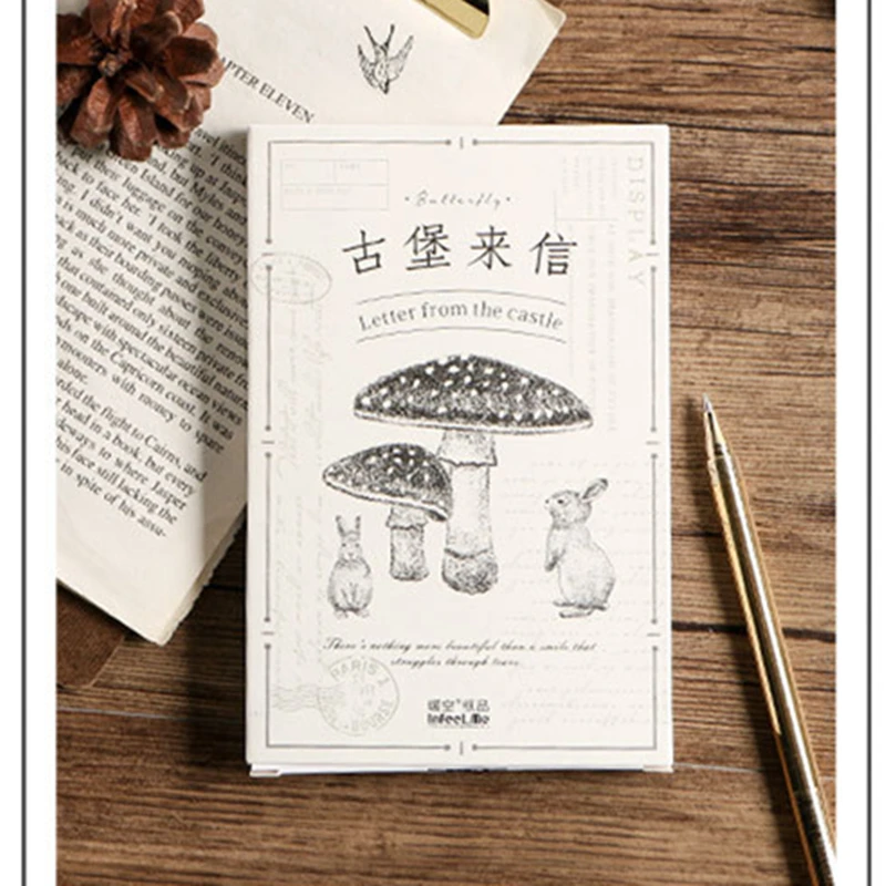 

Infeel.me letter from castle postcard Letter paper greeting card Bookmark 1 lot = 1 pack = 30 pcs