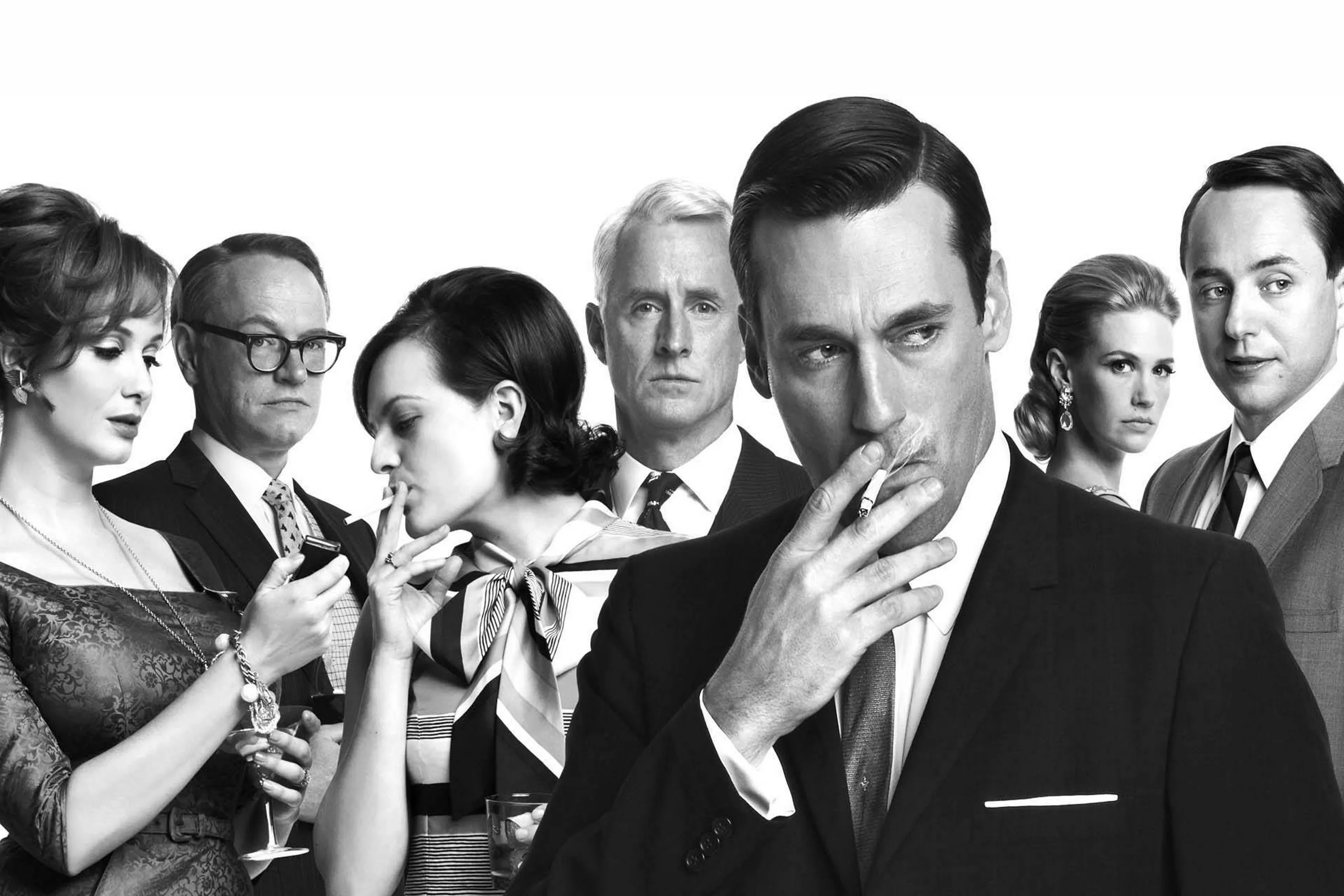 

Home decoration Mad Men smoking Don Draper Silk Fabric Poster Print RW263