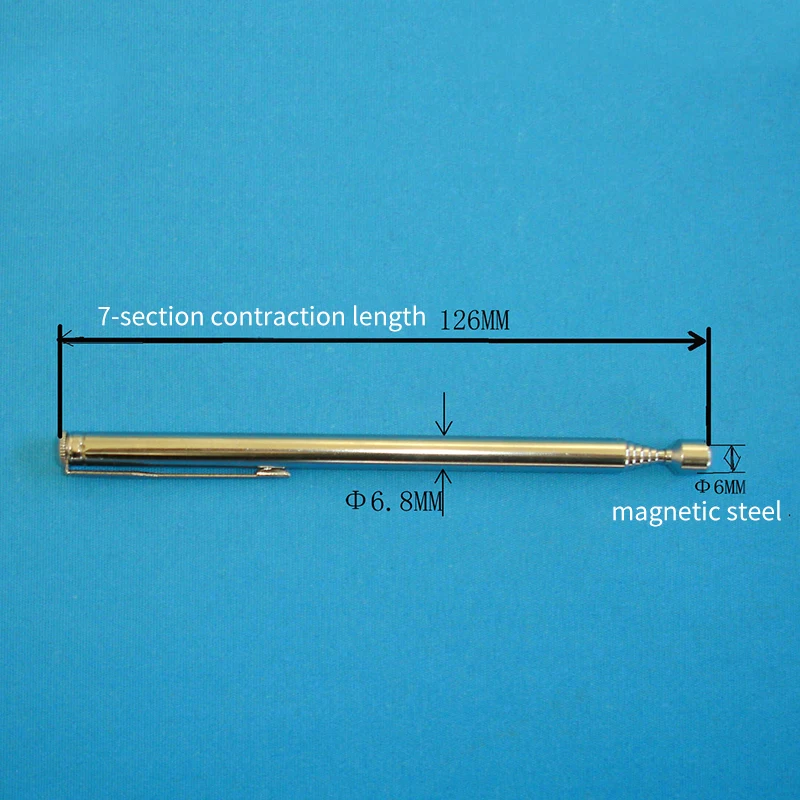 Портативная телескопическая легкая Магнитная палка-палка, удлиняющая магнит, ручной инструмент, телескопическая магнитная палочка