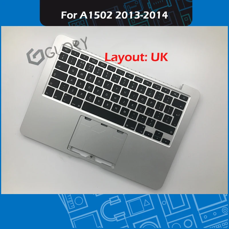 

Grade A A1502 Topcase + UK Keyboard for Macbook Pro Retina 13" A1502 Palmrest Top Case Replacement Late 2013 Mid 2014