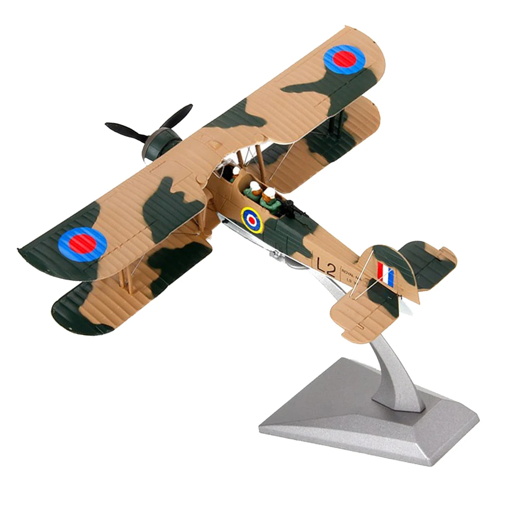 1/72 Swordfish Attack Aircraft Fighter Airforce Model & Display Stand Decor Model Building Kits For Boys