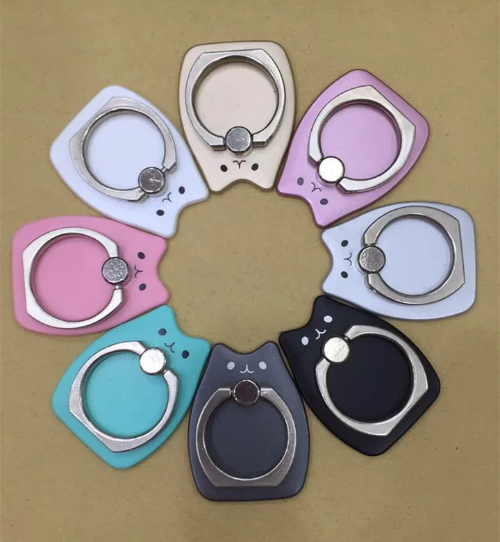 Totoro Design Phone Holders 360 Degree Plastic Finger Ring Mobile Phone Smartphone Stand Holder For iPhone Samsung Xiaomi