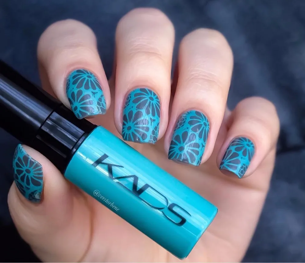 KADS Горячие Продажа Nail Art Шаблона Ногтей Штамповки Stamp Плиты Печати Трафареты