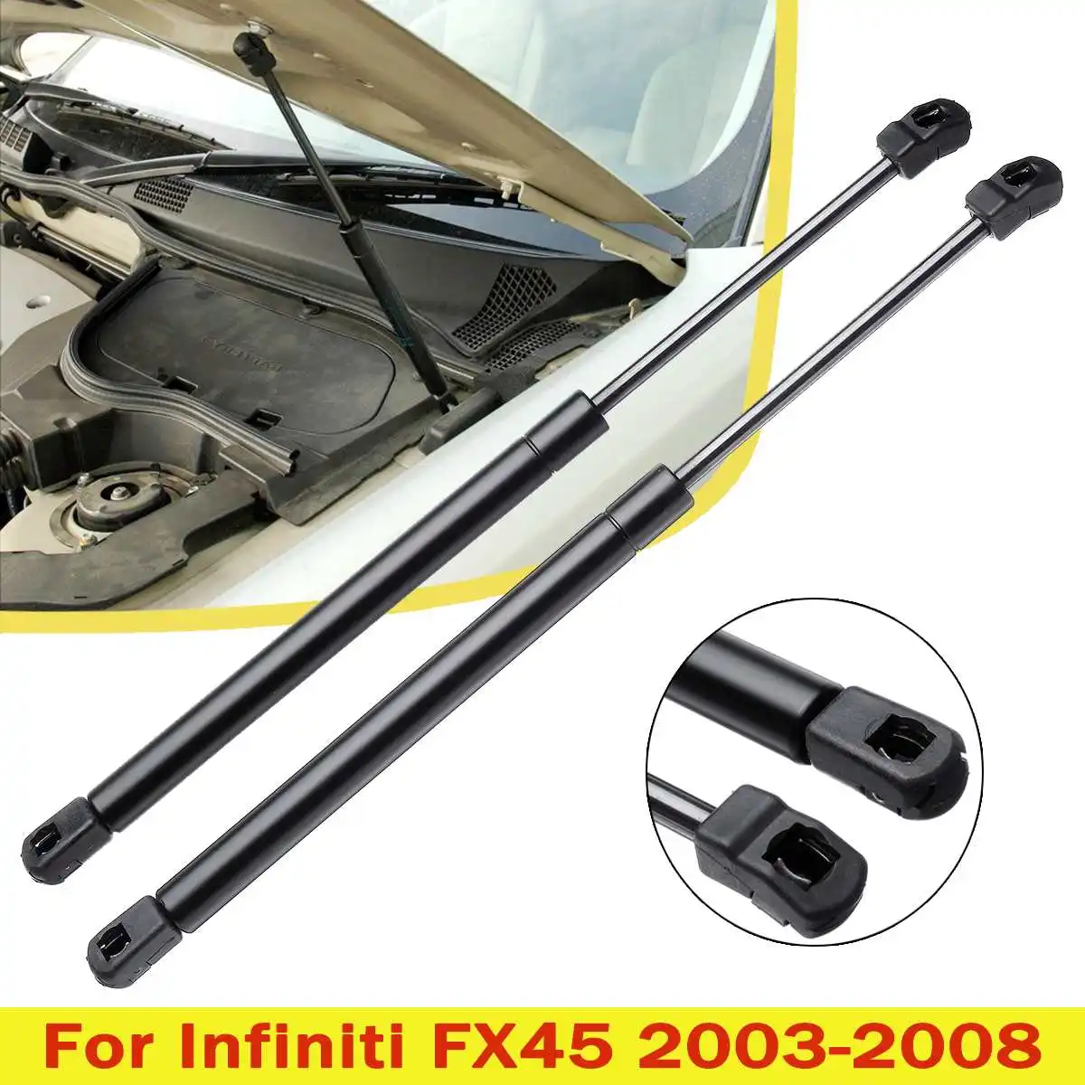 Baratos 2X cubierta delantera del motor capó de los puntales de elevación de choque brazo de soporte de la barra Gas hidráulico sm371003 para Infiniti FX35 FX45 2003 2008