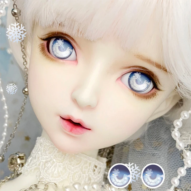 

BJD eyes 10-14-18-24mm doll cartoon eyes with ice shape for 1/8 1/6 1/4 1/3 BJD SD DD doll eye metallic effect doll accessories