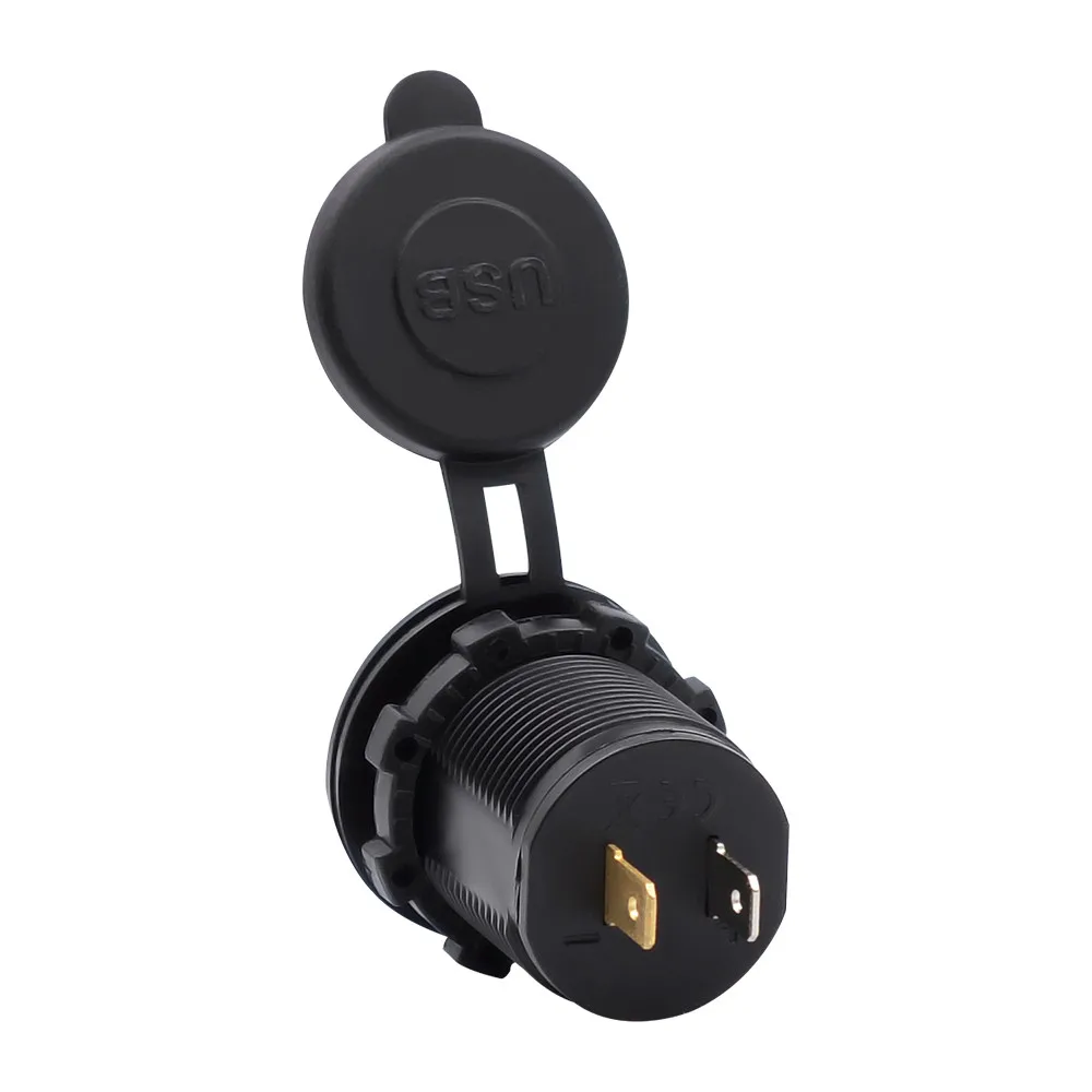 

WUPP 2019 Hot Sale Car Charger ABS Dual USB Charger Socket Adapter Power Outlet for 5V 3.1A 12V-24V Motorcycle Car 904187