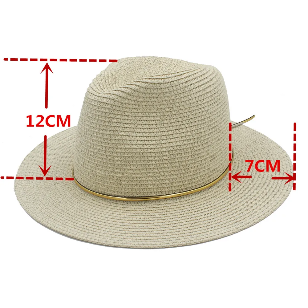 Модная Летняя женская Соломенная фетровая шляпа с широкими полями|panama sun hat|fashion