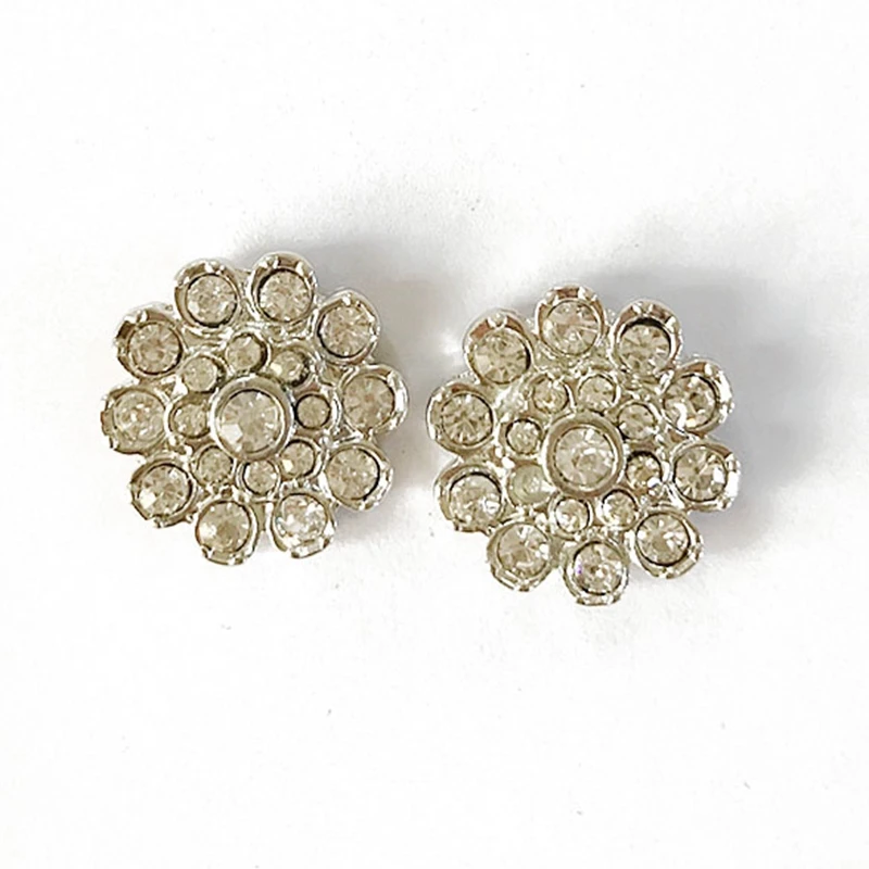 Free Shipping Rhodium Crystal Earring Stud in Stud Earrings from