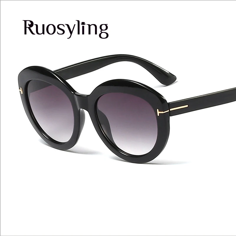 Ruosyling, модные женские солнцезащитные очки, UV400, Овальные, большие, негабаритные, солнцезащитные очки, для девушек, Июльские оттенки, для женщин, темные солнцезащитные очки, пляжные очки