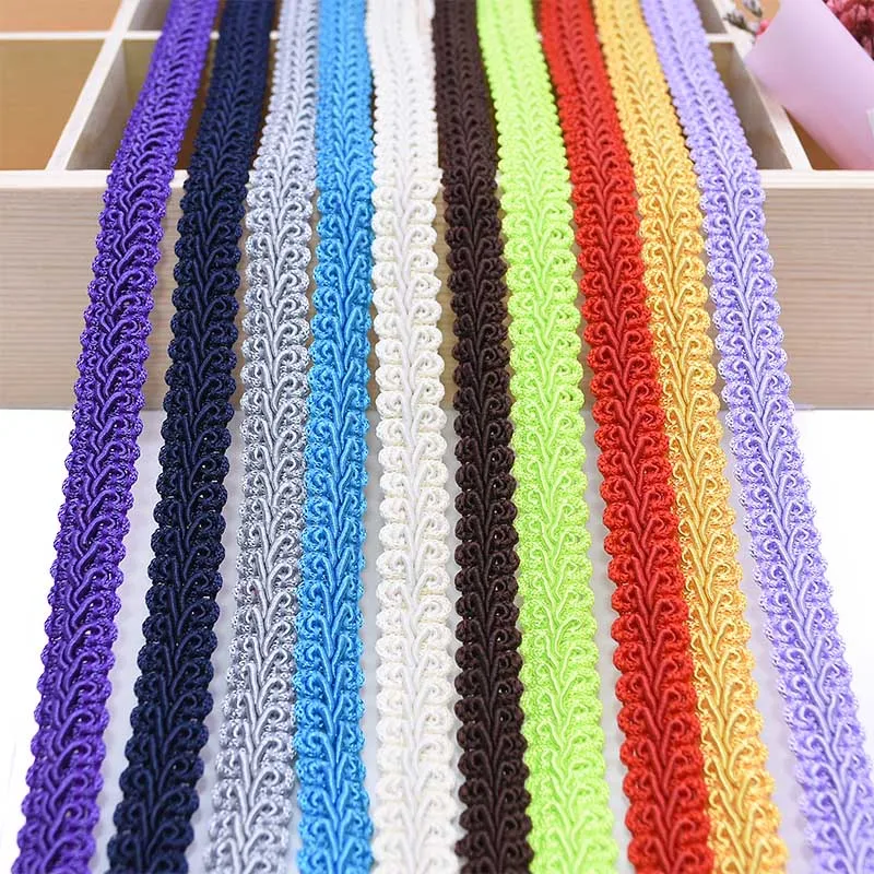 5 Meter 12mm Centipede Lace Ribbon Braided Curve Lace Trim Fabric For Wedding Garment Decoration DIY Clothes Sewing Accessories