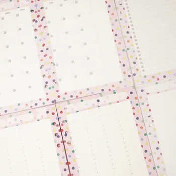 

Dokibook Notebook Inner Core Refill Month Weekly Planner Kawaii Rainbow Inner Paper For Filofax 2018 Agenda Organizer Stationery