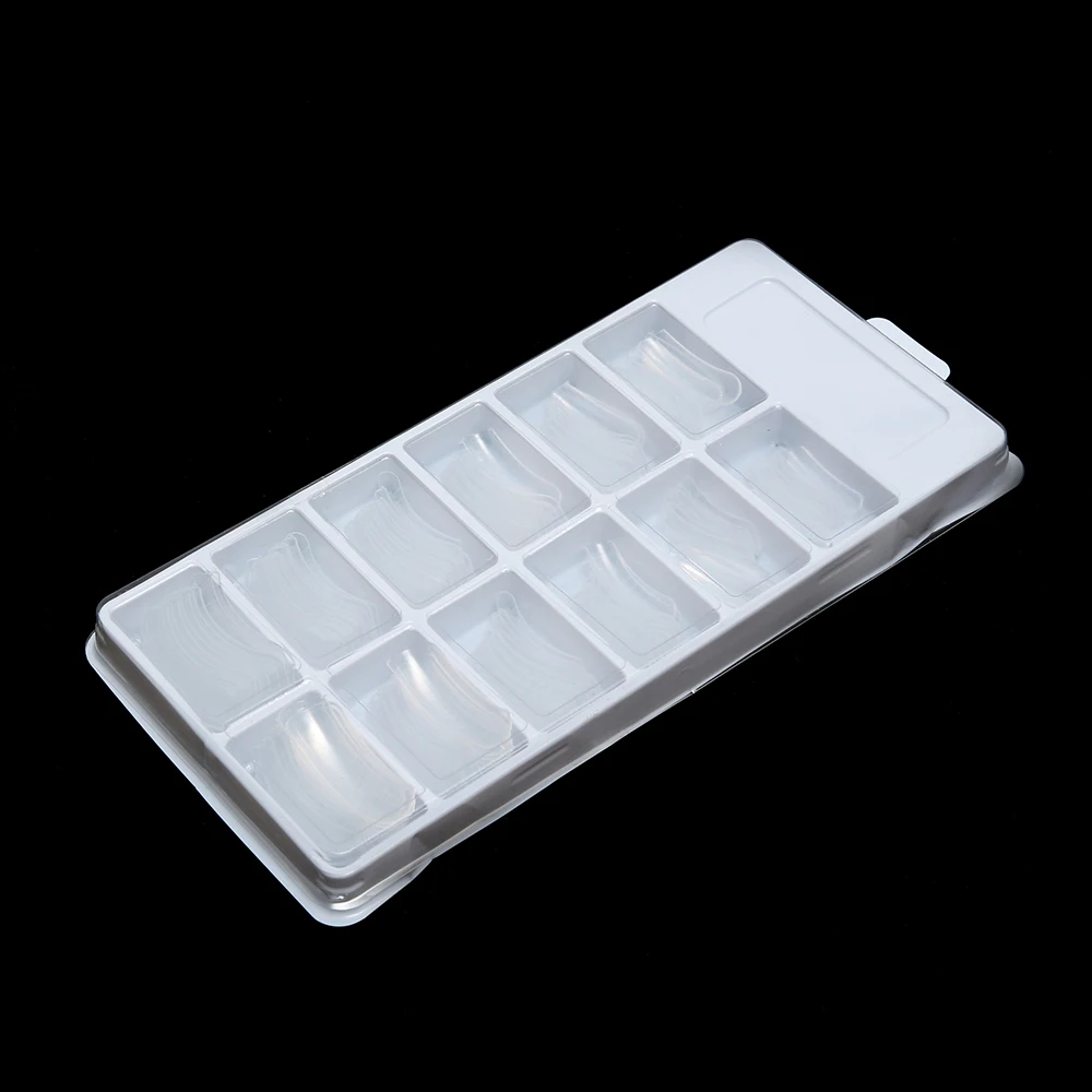 Shellhard 120pcs/box Professional Dual System Nail Form 12 Sizes Clear Dual Nail Forms Mold Model False Nail Tips Nail Tools