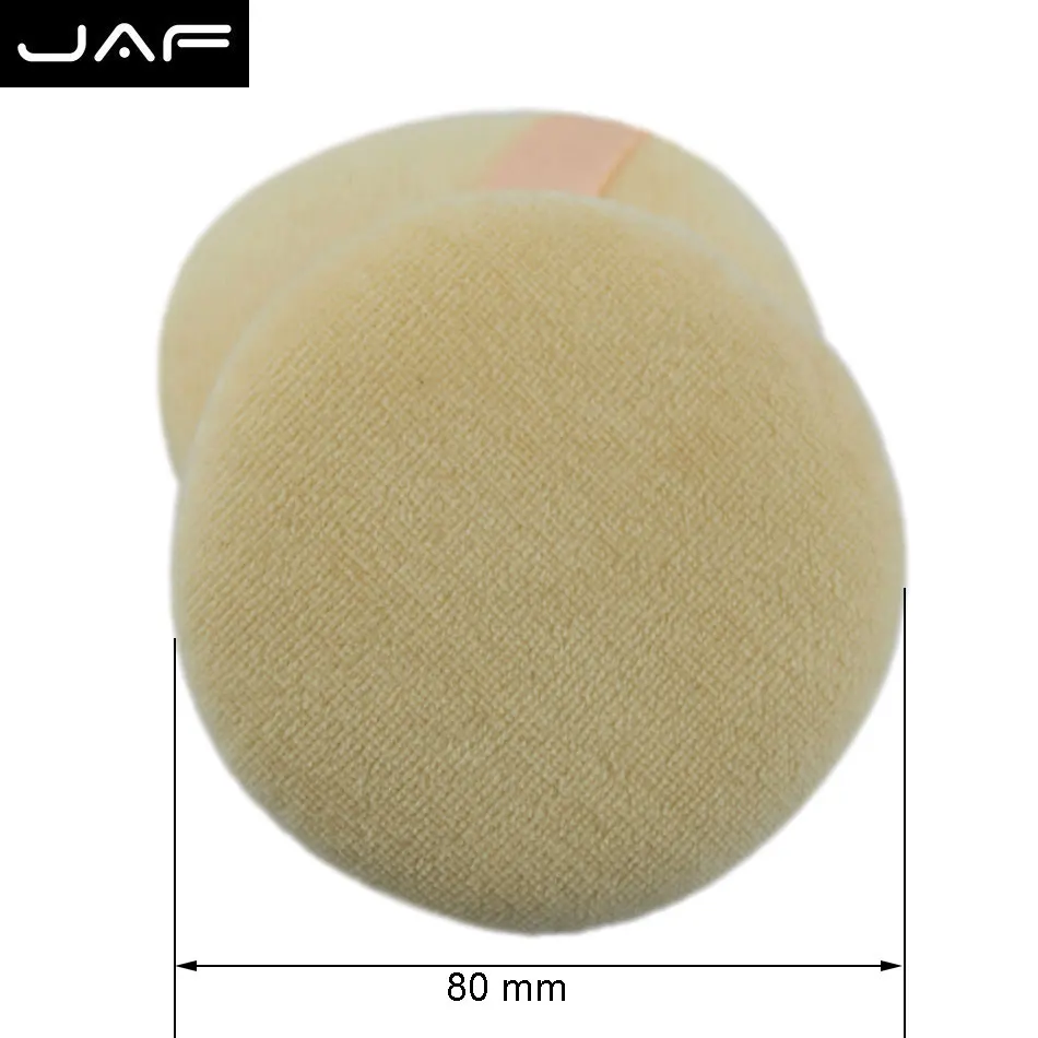 

Retail JAF Face Sponge Makeup Cosmetic Powder Puff Large Cotton Fabric With Ribbon Belt - FPCM