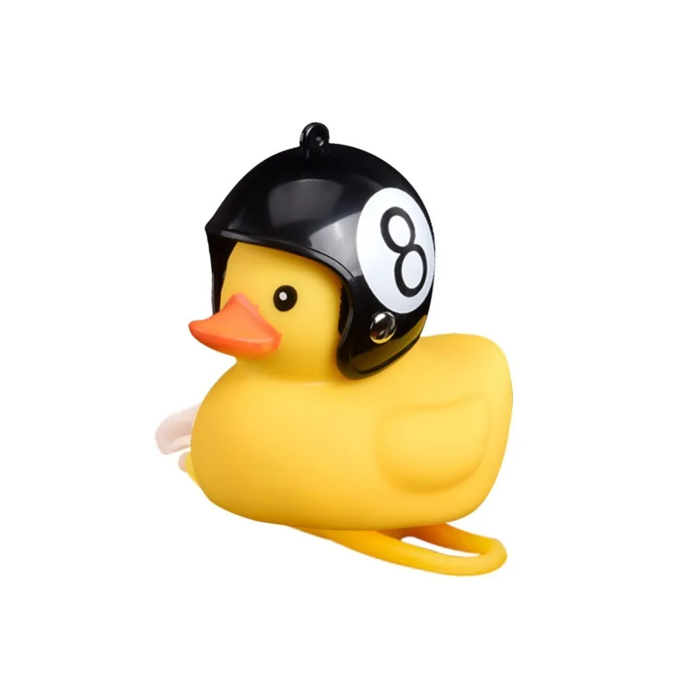 

Bike Light Yellow Silica Little Duck Helmet Head Bicycle Light Shining Mountain Bike Handlebar Duck Head Light Bell Accessories
