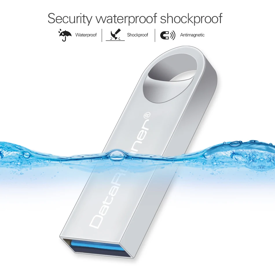 Металлическая USB флешка DataRunner 3 0 Флешка 16 ГБ 32 64 Гб 128 Cle флеш накопитель карта