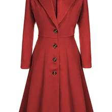 Зимние женские топы с длинными рукавами для девочек, красная Шерстяная Смесь, пальто, модная Повседневная ветровка, женское негабаритное Плиссированное пальто 3xl, лидер продаж