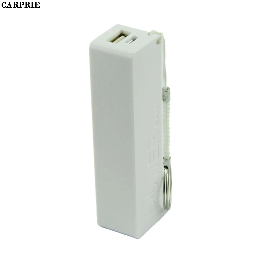 

CARPRIE Portable Power Bank 18650 External Backup Battery Charger With Key Chain USB Charging Mobile Phones for Cell Phone