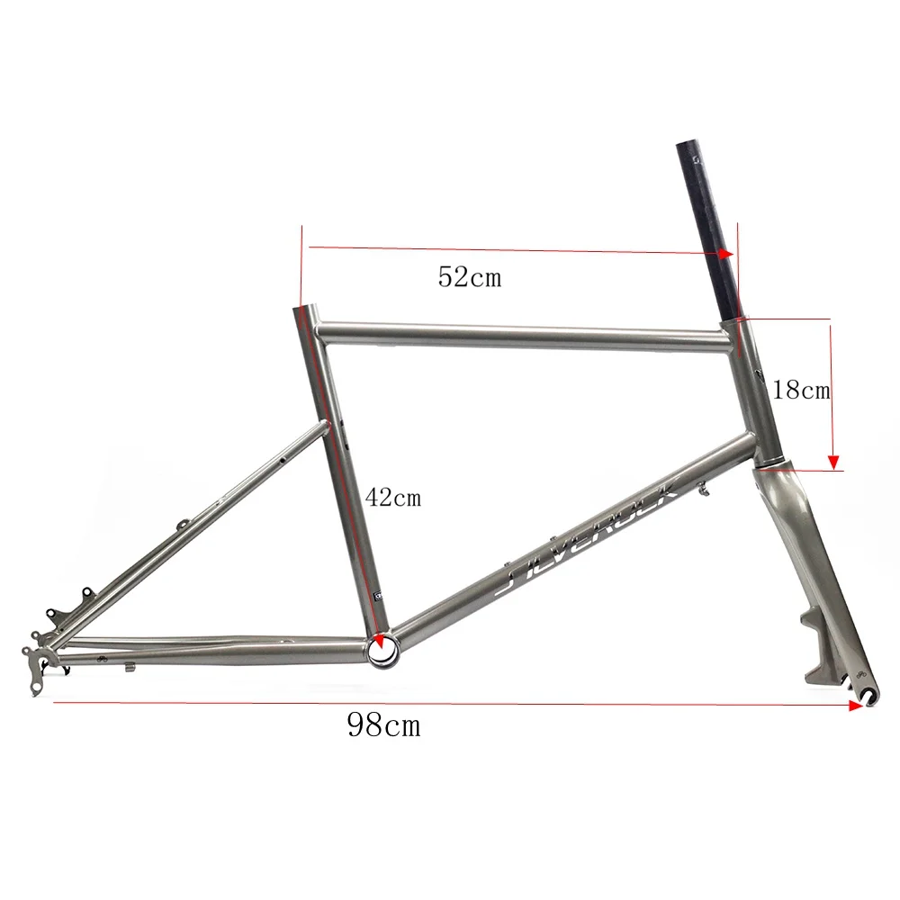 Perfect Silverock Chrome Frame Carbon Fork 451 406 20" 1 1/8" Minivelo Frame Fork Fit Disc Caliper Brake Urban Bikes Frameset 5