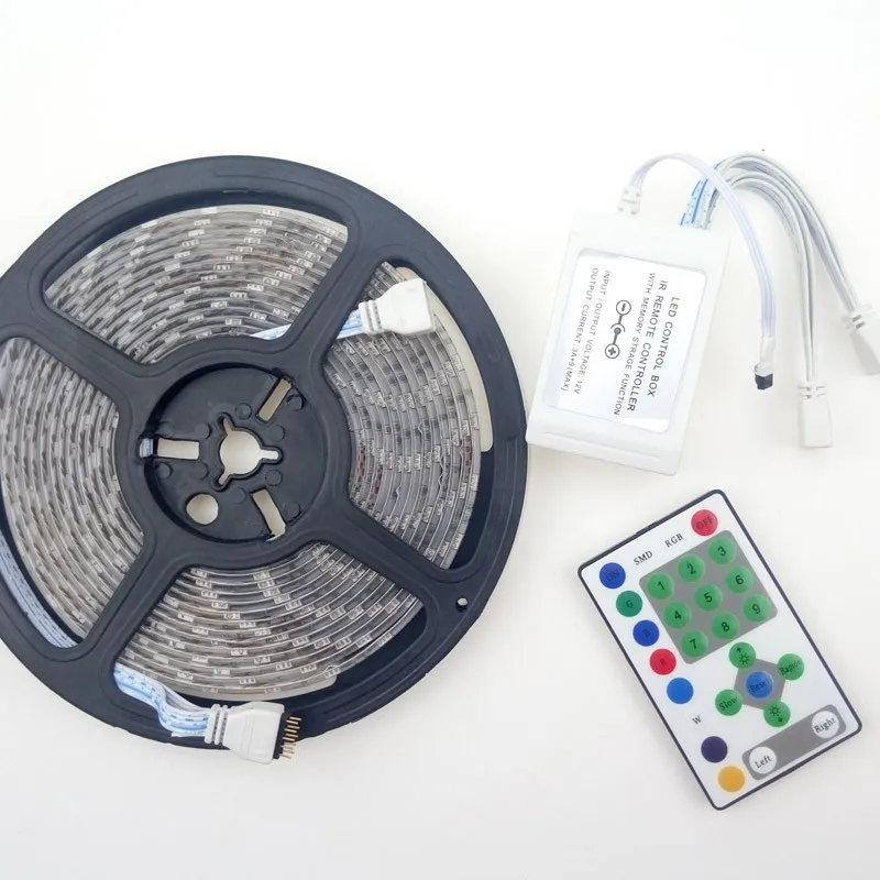 LED Flexible Strip Light Set Waterproof 12V 5050 RGB Chasing Running