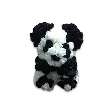 

Panda Rose Beer Flowers Artificial Flowers With tie Valentine's Day Gifts Toys Rose Artificial Flower With Gifts Box