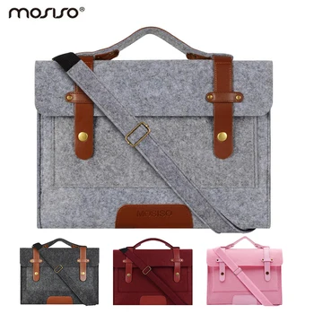 

Mosiso Women Men 2018 Felt Laptop Strap 13.3 15.6 inch Bag for Macbook Air Pro 13 15 Dell/Acer/HP Notebook Portable Bags 13 15"
