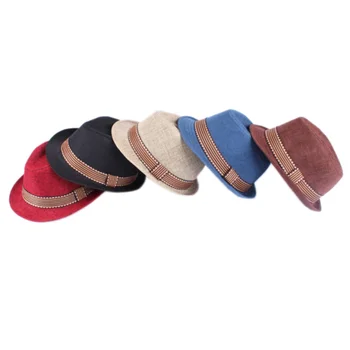 

New Baby Boys Girls Hat Baby Cup Baby Hat Children Jazz Straw Cap New Fashion Kids Sun Cap European American Style 2-6T G
