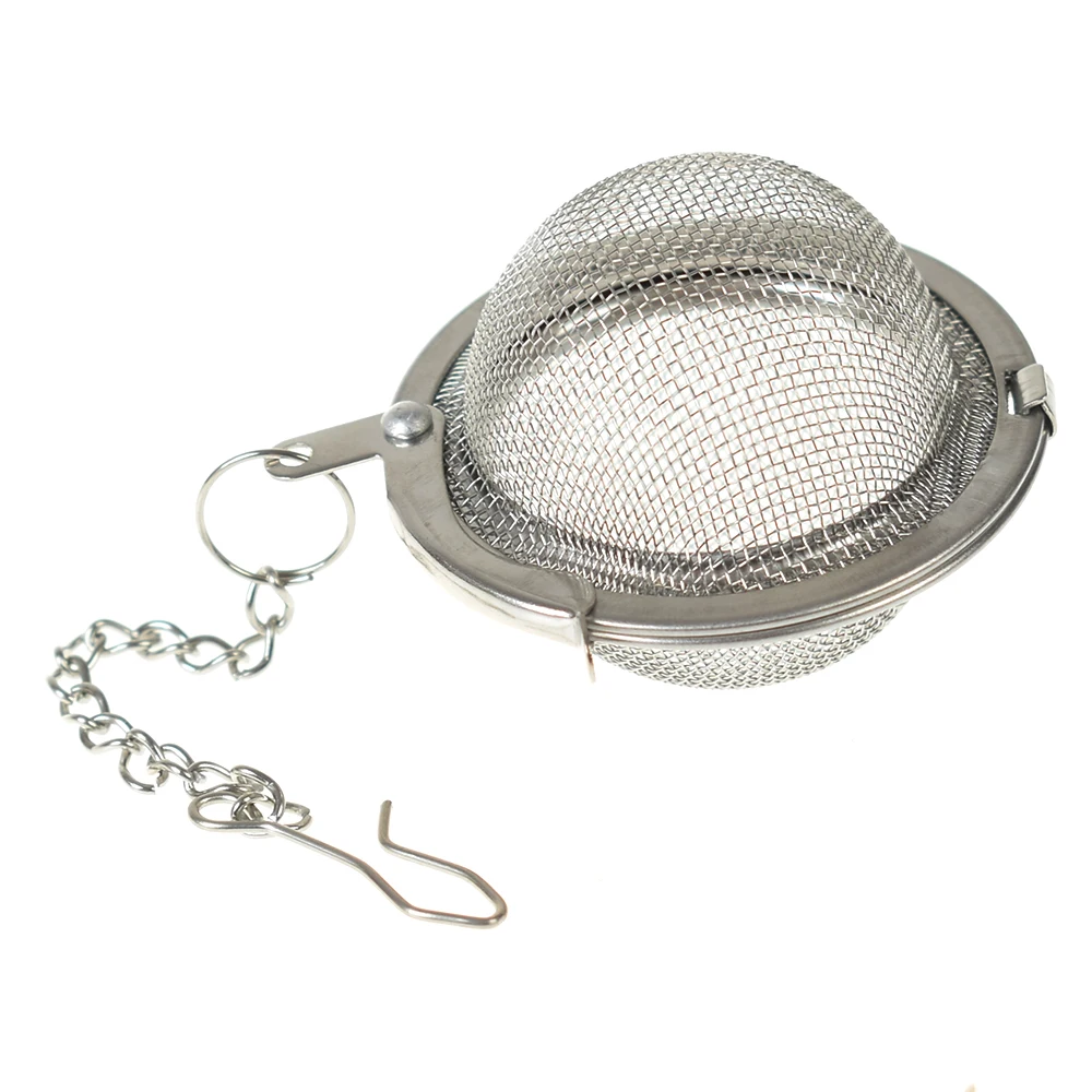 Stainless Steel Sphere Locking Spice Tea Ball Strainer Mesh Infuser tea