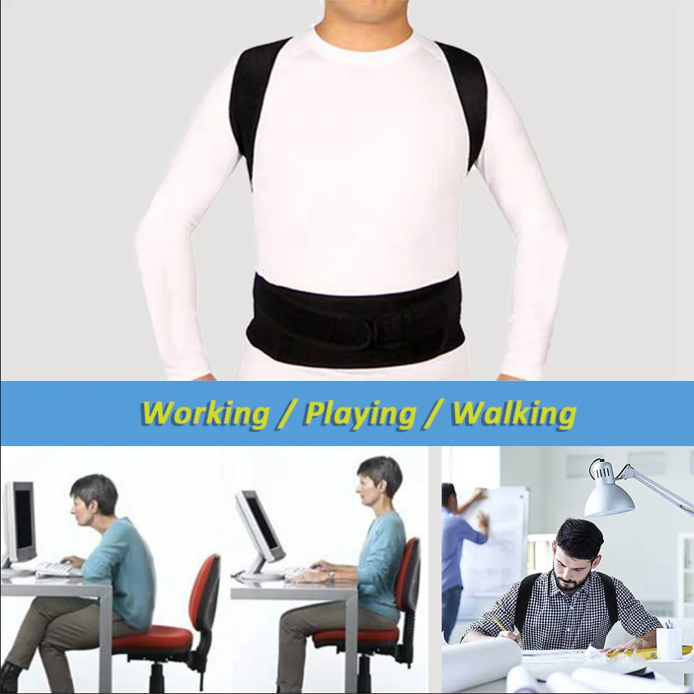 Поясной Корректор осанки Пояс ключицы Brace Back support Braces поддержка s круглый плечевой
