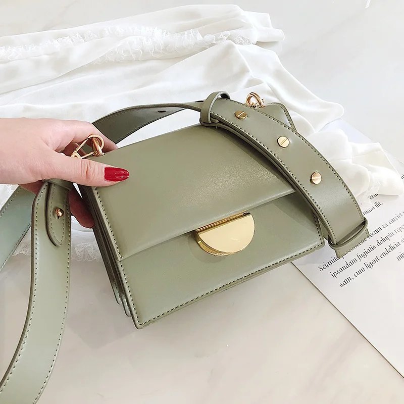 

PU Leather Matcha green chain design Crossbody Bags Women Small Chain Handbag small bags Hand Bag Ladies Designer Evening Bags