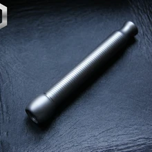 EDC матовая поверхность из титанового сплава ручной работы с резьбой держатель для сигарет без функции фильтра