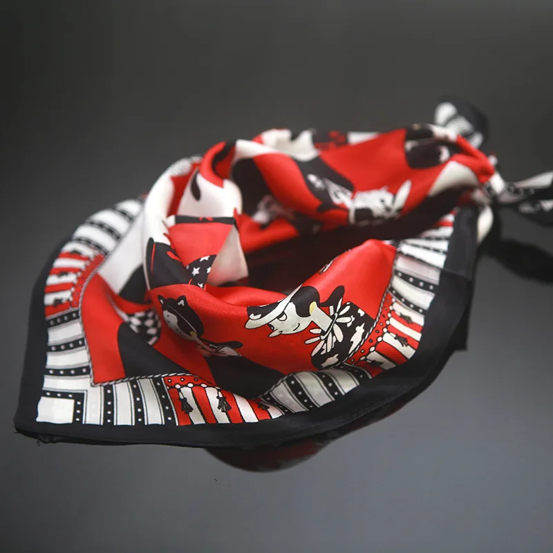 

lady blinger red print spinach princess real slk scarves office lady genuine real real scarves head person print silk scarf