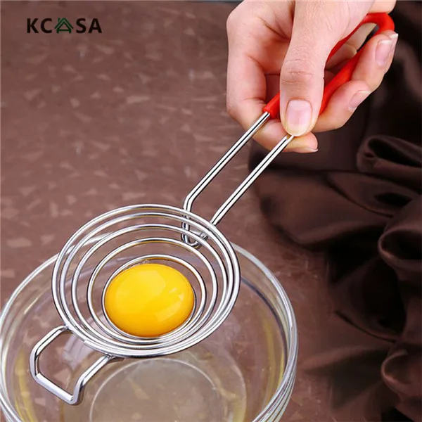 Kкаса KC-EF010 304 из нержавеющей стали яичный желток Белый разделитель фильтр для кухонных инструментов гаджеты Инструменты для яиц
