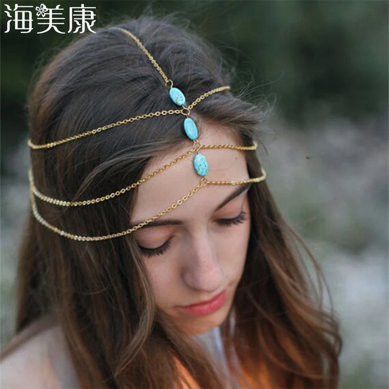 

Haimeikang Women head Chain Jewelry Headband Party Headpiece Hair Band
