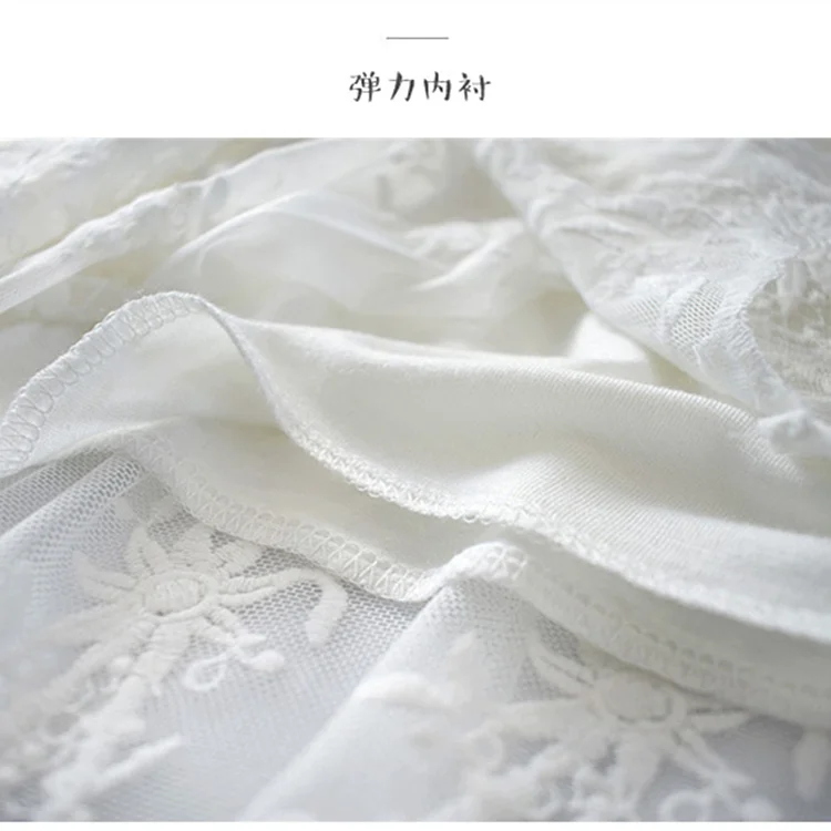 2019 new women one slips hot black white full slips lady intimates perspective lace dress