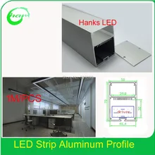 Мотки большой профиль поверхностного монтажа канала штранг-прессования Profil1M подвесной светильник 20 шт./лот