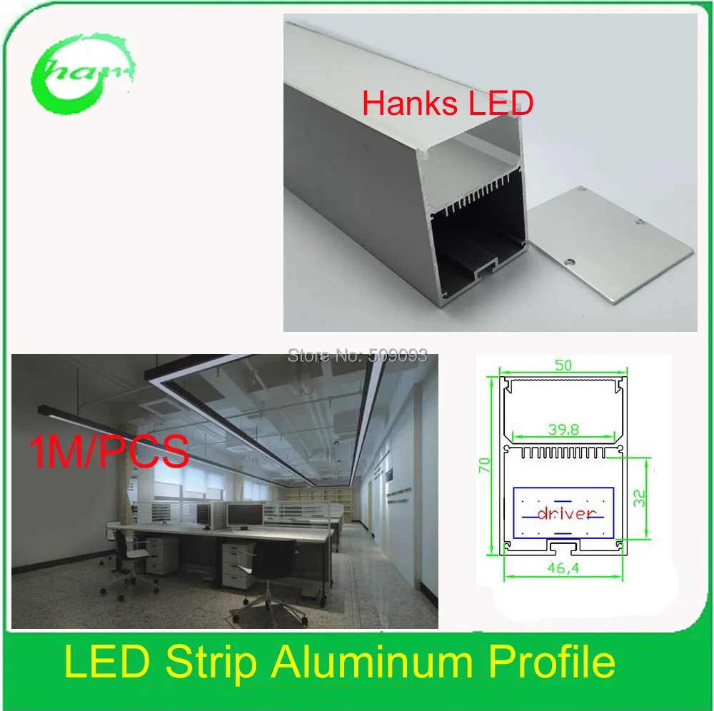 

Hanks big Profile Surface Mounted Channel Extrusion Profil1M Pendant Light 20PCS/Lot
