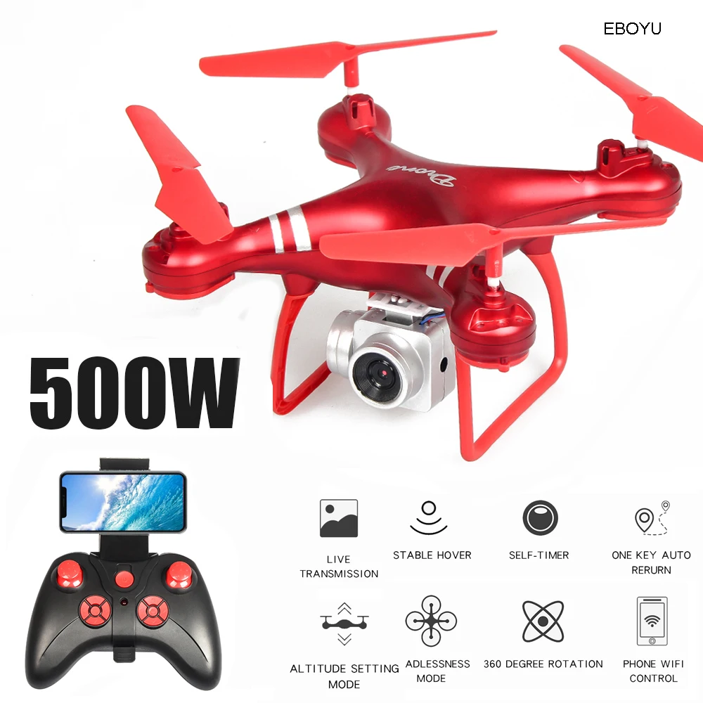 EBOYU LF608 2,4 ГГц Радиоуправляемый Дрон 1080P Wifi FPV HD камера удержание высоты один ключ возврат/посадка/взлет Безголовый Радиоуправляемый квадрокоптер Дрон