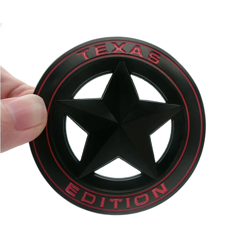 3D металлическая эмблема TEXAS EDITION щит пентаграмма значок для автомобиля крыло