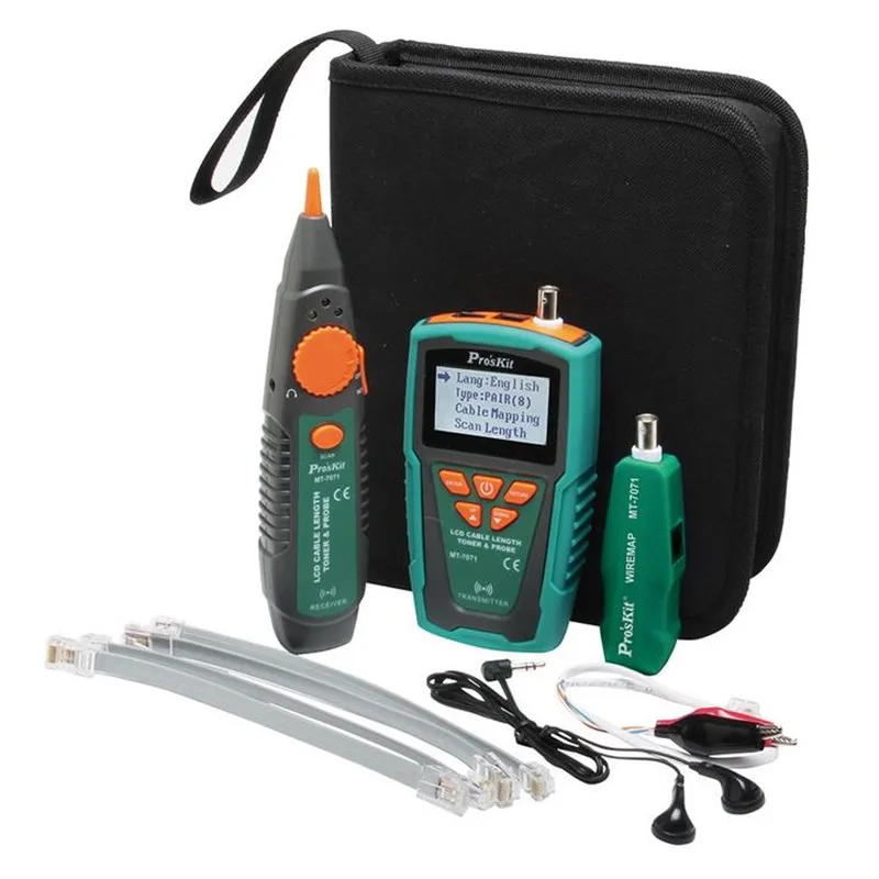 

Taiwan Po workers hunt instrument cable tester LCD network cable length tester MT-7071 break hunt check line device