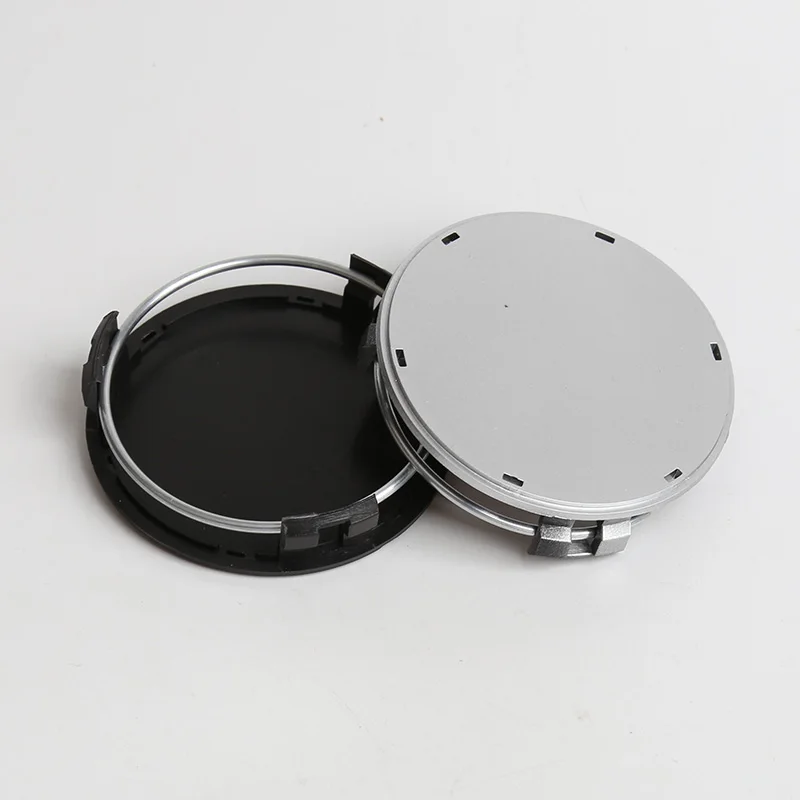 

20pcs Black Silver 60 MM Outer Wheel Center Caps Centre Hub Caps Wheels